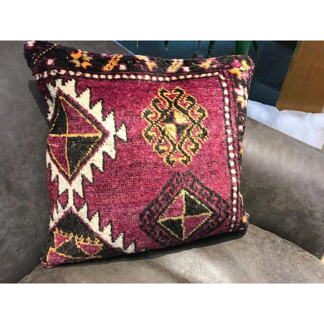 Vintage Boho Kilim Cushion Cover For Sale - Image 4 of 11