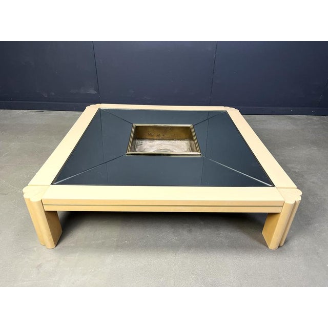 Vintage Lacquered Coffee Table attributed to Alain Delon for Maison Jansen, 1970s For Sale - Image 16 of 18