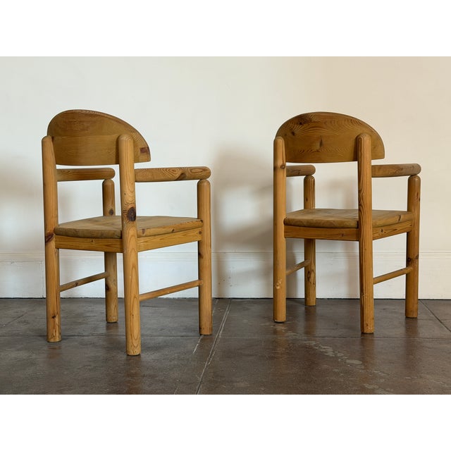 Vintage 1970s Rainer Daumiller Solid Pine Accent Chairs For Sale - Image 14 of 18