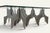 Minimalist Sculptural Coffee Table in Metal and Glass, 1980s For Sale - Image 15 of 18