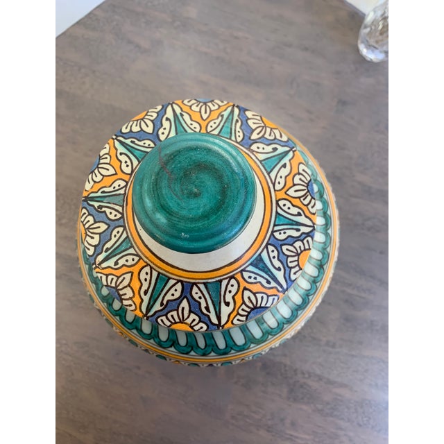 Moroccan 1920s Moroccan Pottery Lidded Bowl/Tureen For Sale - Image 3 of 13