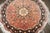 Mid 20th Century Vintage Formal Persian Round Rug - 5'1" x 5'1" For Sale - Image 5 of 5