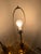 1960s 1960s Mid-Century Modern Amber Glass Genie Bottle Lamps With Brutalist Metal Overlay - Pair For Sale - Image 5 of 8