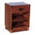 Late 20th Century Vintage Single Drawer Bedside Table by Drexel New Generation Campaign Style For Sale