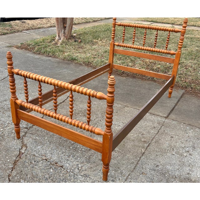 Vintage Twin Size Jenny Lind Spindle or Spool Bed For Sale - Image 16 of 16