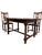 1950s English Barley Twist Drop-Leaf Dining Set For Sale - Image 4 of 9