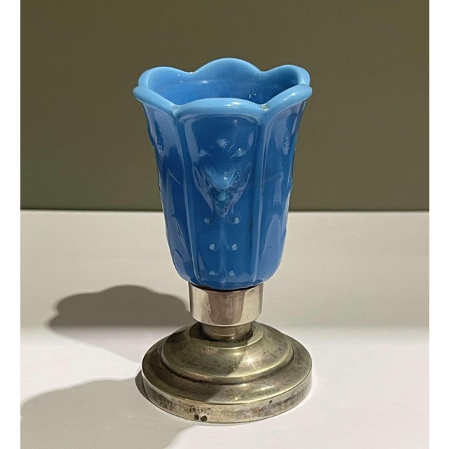 Blue Small Vintage Silver Jug For Sale - Image 8 of 8