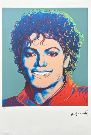 After Andy Warhol, Michael Jackson Dark Green , 1980s, Lithograph