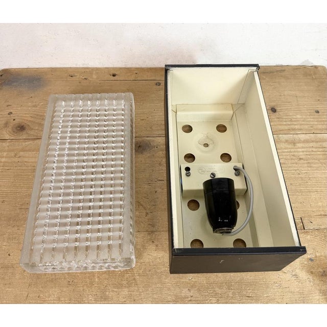 Vintage Glass Wall Light from Napako, 1970s For Sale - Image 15 of 18
