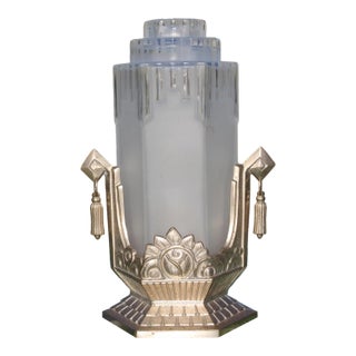 French Art Deco Lamp Signed Gilles For Sale