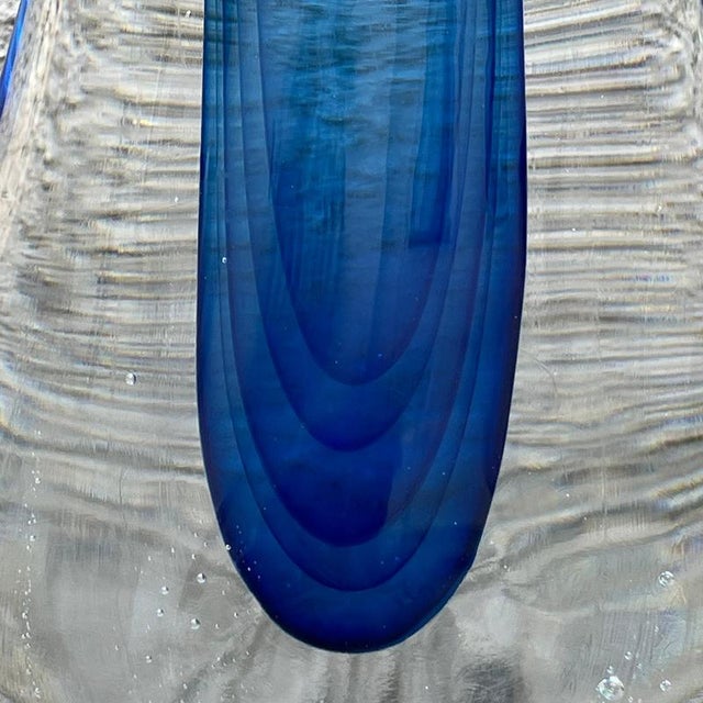 Glass Glass Aquarium Vase attributed to Flavio Poli, Murano, Italy, 1960s For Sale - Image 7 of 18