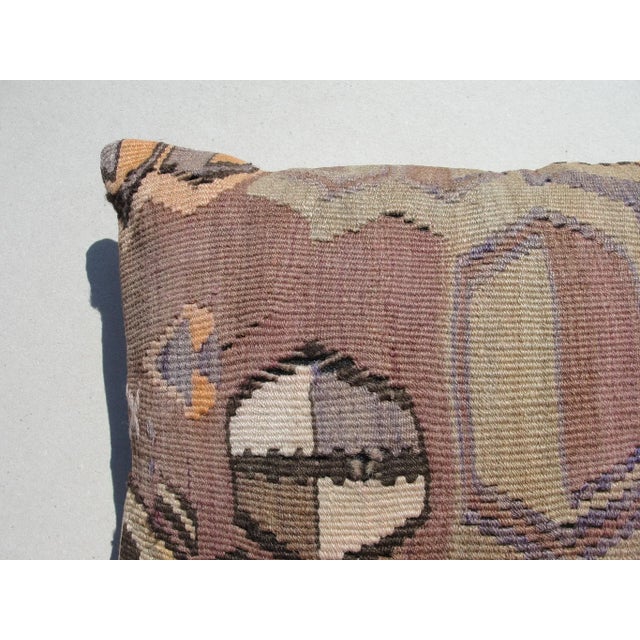1970s 1970s Turkish Kilim Pillow Cover For Sale - Image 5 of 9
