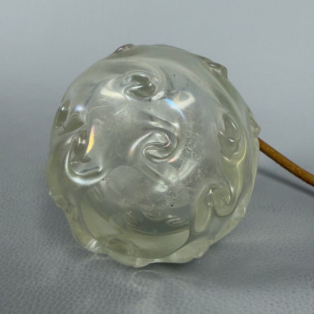 Antique Iridescent Murano Glass Torchon Dressing Table Set by Ercole Barovier for Barovier & Toso, 1940s, Set of 3 For Sale - Image 14 of 18