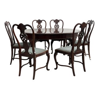 Antique Dining Set in the style of Gerstel, 1930s, Set of 7 For Sale