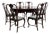 Antique Dining Set in the style of Gerstel, 1930s, Set of 7 For Sale