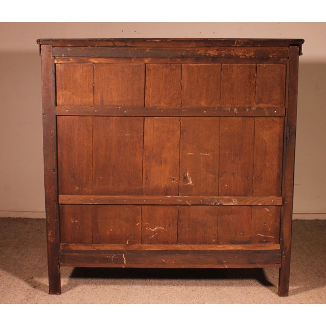 Antique Dutch Two-Door Oak and Ebony Buffet, 1600s For Sale - Image 11 of 13