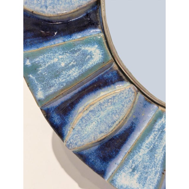 Mirror Ceramic ⌀28.00 cm. ⌀11.02 in. Very good condition A follower of Mithé Espelt Mithé Espelt's workshop, whose...