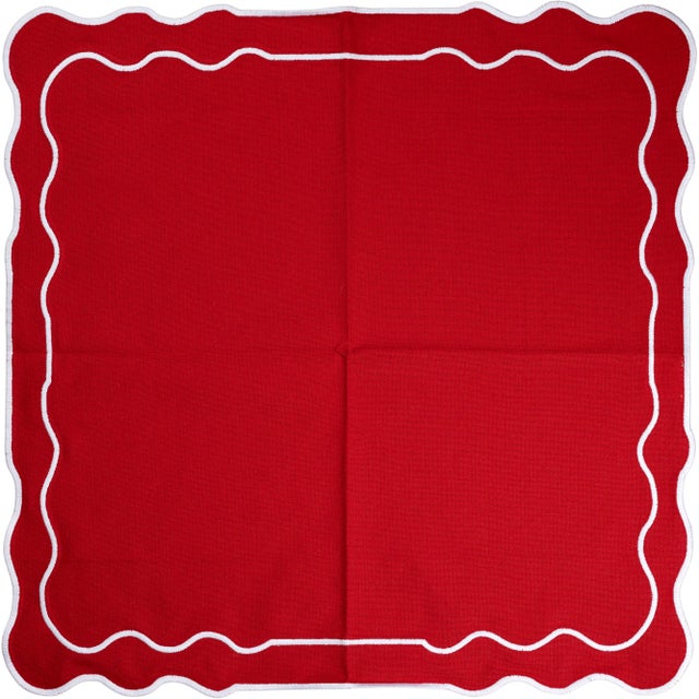 Our red and white place mats are both festive and fun! These place mats will carry you from holiday entertaining to summer...