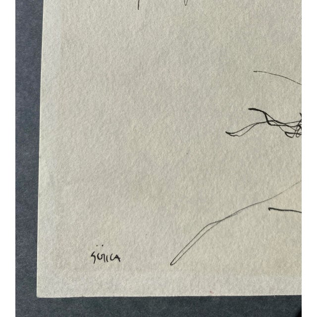 Mid-Century Modern 1960s Modern Portrait of a Man For Sale - Image 3 of 3