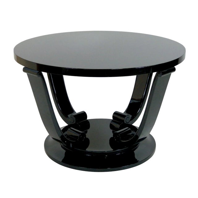 Art Deco French Black Side Table, 1930s For Sale - Image 6 of 6