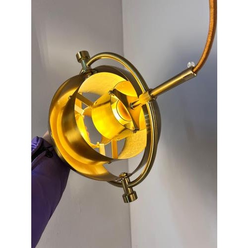 Multi-Lite Brass Pendant Lamp by Louis Weisdorf for Gubi For Sale - Image 10 of 11