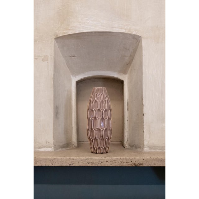 1970s Vintage Decorative Glazed Ceramic Vase, 1970s For Sale - Image 5 of 5
