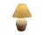 Vintage Mid Century Modern Pair of 1970s Postmodern Ceramic Table Lamps Shades Boho Hand Thrown Studio Pottery For Sale In Palm Springs - Image 6 of 10