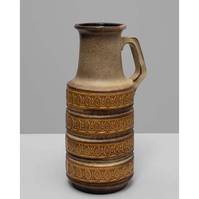 Mid-Century Modern 20th Century German 'W. Germany' Ceramic Vase For Sale - Image 3 of 18