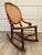 Antique Victorian Carved Wood Hand-Caned Rocking Chair For Sale - Image 12 of 17