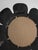 Brutalist Vintage Eight Petal Hand-Hammered Cast Iron Wall Mirror, 1950s For Sale - Image 3 of 5