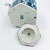Vintage Blue and White Chinoiserie Hexagon Teapot With Bronze Handle For Sale - Image 11 of 15