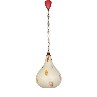 Mid-Century Opaline Murano Glass Pendant Lamp from Stilnovo, 1950s For Sale