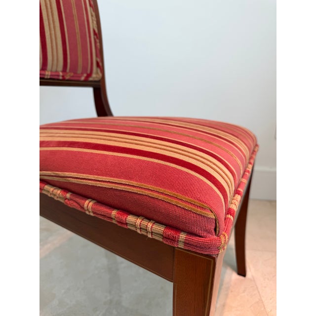 Set of 6 Kindel 75-070 Sleigh Back Mahogany Dining Side Chairs For Sale In Miami - Image 6 of 10