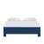 Wood Silas Standard Bed Queen - Navy For Sale - Image 7 of 12