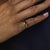 Mid 20th Century Vintage Sapphire Diamond 18k Yellow Gold Ring, Size 4.25 For Sale - Image 5 of 6