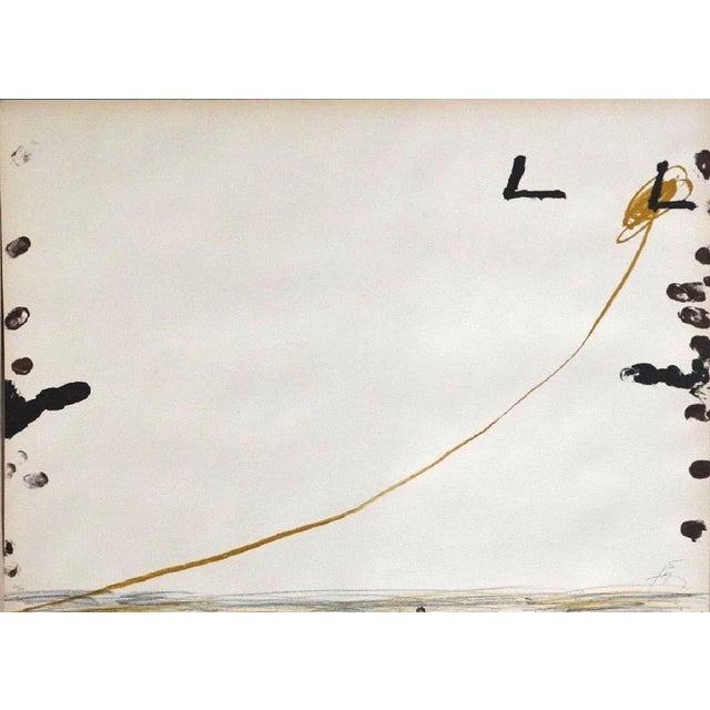 This original artwork by Antoni Tàpies is one of the 10 colored lithographs of the “Berlin Suite”. Tàpies realized this...