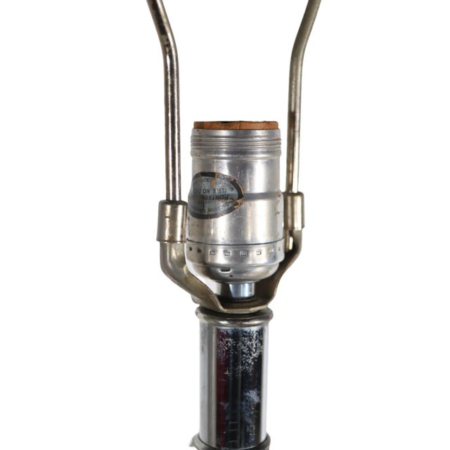 White White Ceramic Ball Lamp With Silver Deposit Foliate Motif by Morris Greenspan For Sale - Image 8 of 13