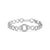 Encircle your wrist with the exquisite elegance of the .925 Sterling Silver Circle Link Bracelet, a spectacle of...