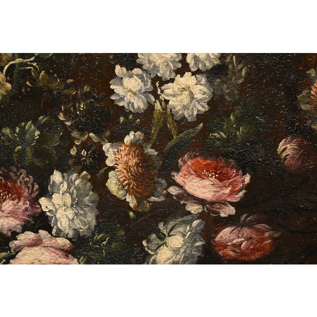 Andrea Scacciati, Flowers Still Life, 1600s, Oil on Canvas, Framed For Sale - Image 10 of 18