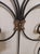 1980s King Size Metal Headboard Black and Copper Enameled Finish For Sale - Image 5 of 7