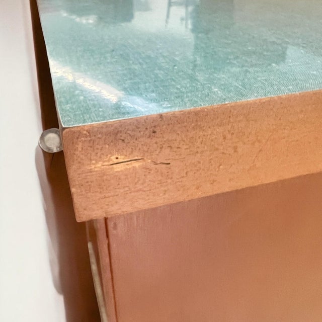 Vintage Desk with Blue Formica Table Top from Ekawerk, 1950s For Sale - Image 6 of 11