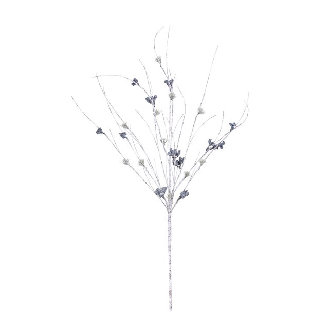 Create a serene winter woodland look with this Frosted Birch Pine Spray set. Featuring slender birch-inspired stems...