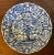 Antique 18th Century Chinese Kangxi Blue and White Porcelain Plate Decorated With Flowering Prunus Tree and Garden Fence For Sale - Image 4 of 11