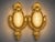 1970s French Maker Louis XVI Gold Bronze Wall Lamps Sconces-Pair For Sale - Image 12 of 13