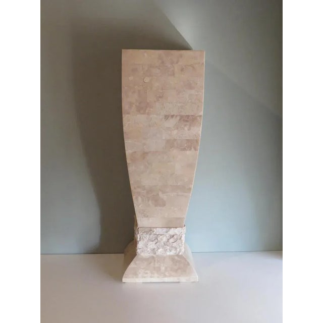 Hollywood Regency Style Travertine Column Pedestal, 1970s For Sale - Image 4 of 17
