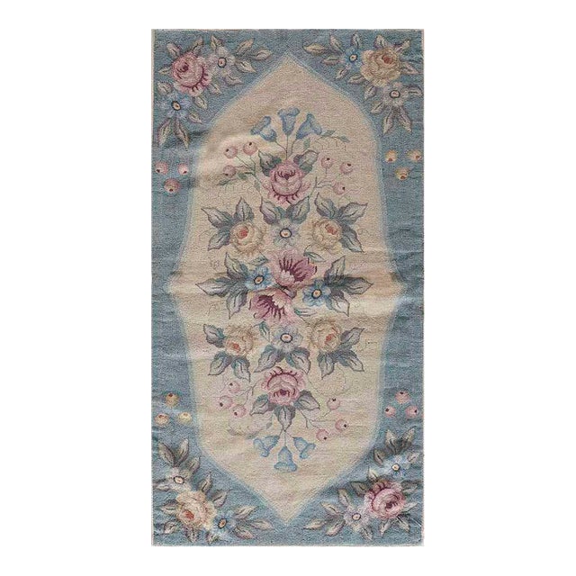 Early 20th Century Canadian Hooked Rug Nova Scotia - Cheticamp For Sale