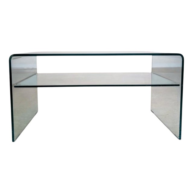 Italian Glass Coffee Table For Sale