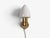 Hans-Agne Jakobsson, Wall Sconce, Brass, Opaline Glass, Sweden, 1960s For Sale In New York - Image 6 of 12