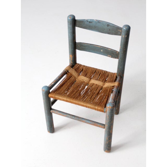 Antique Rush Seat Children's Chair Chairish