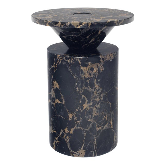 Modern Handcrafted Coffee Table in Italian Marble by Karen Chekerdjian For Sale